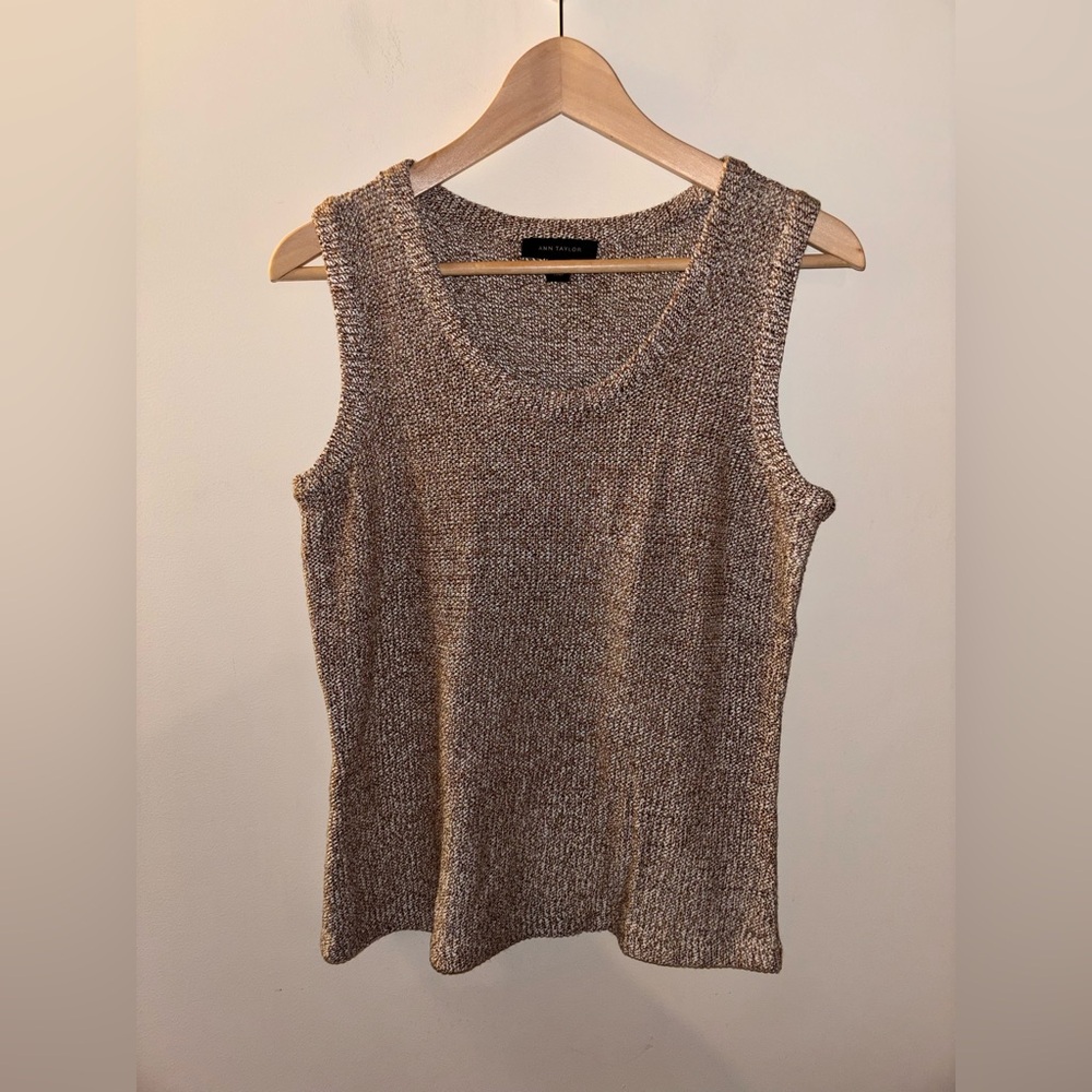 Ann Taylor Knit Tank Top - Brown